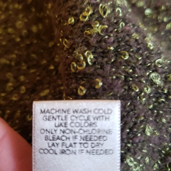 CJ Banks Olive Textured Knit Sweater 3X - Picture 8 of 9